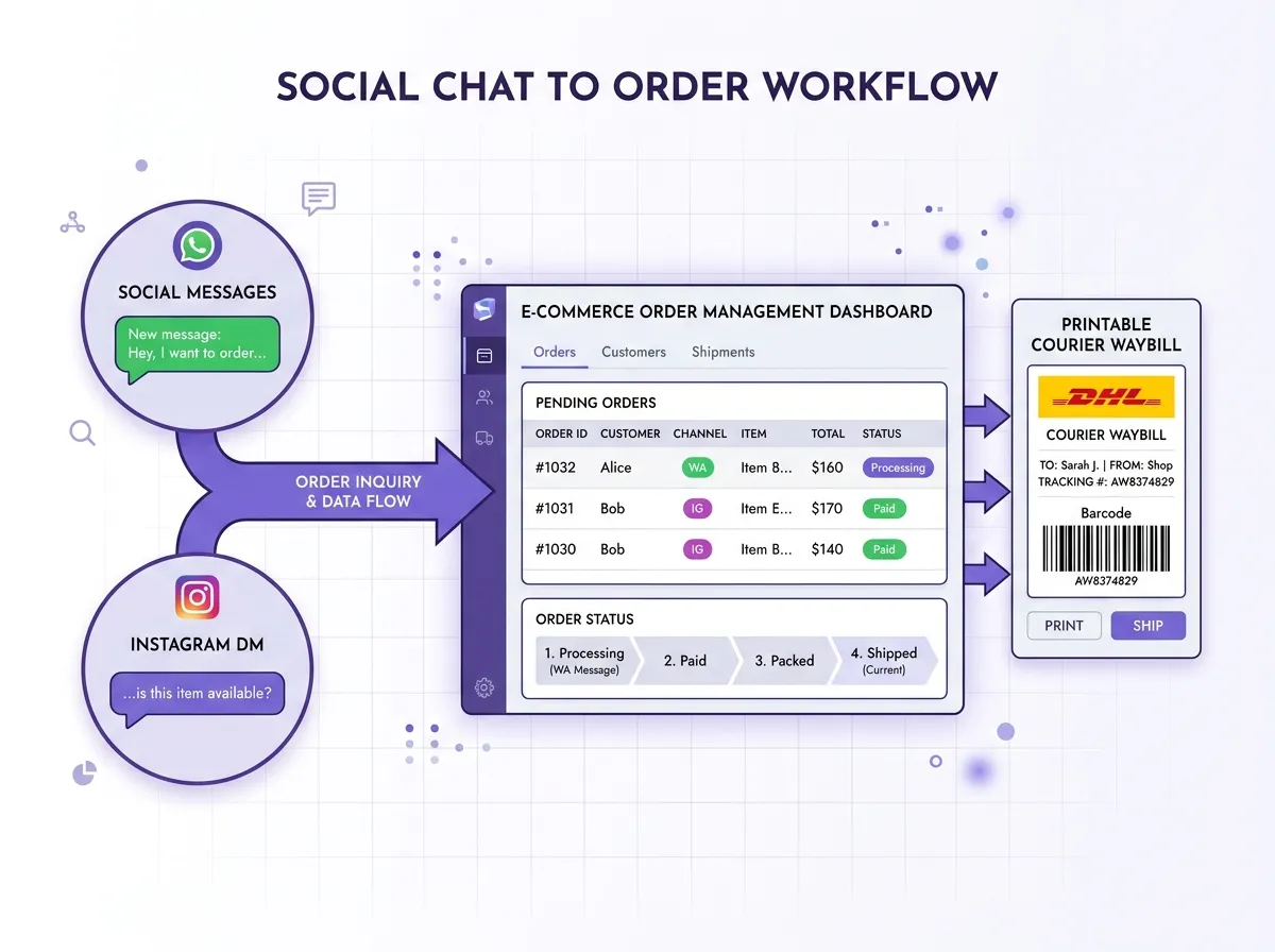 From Social DMs to an Online Store